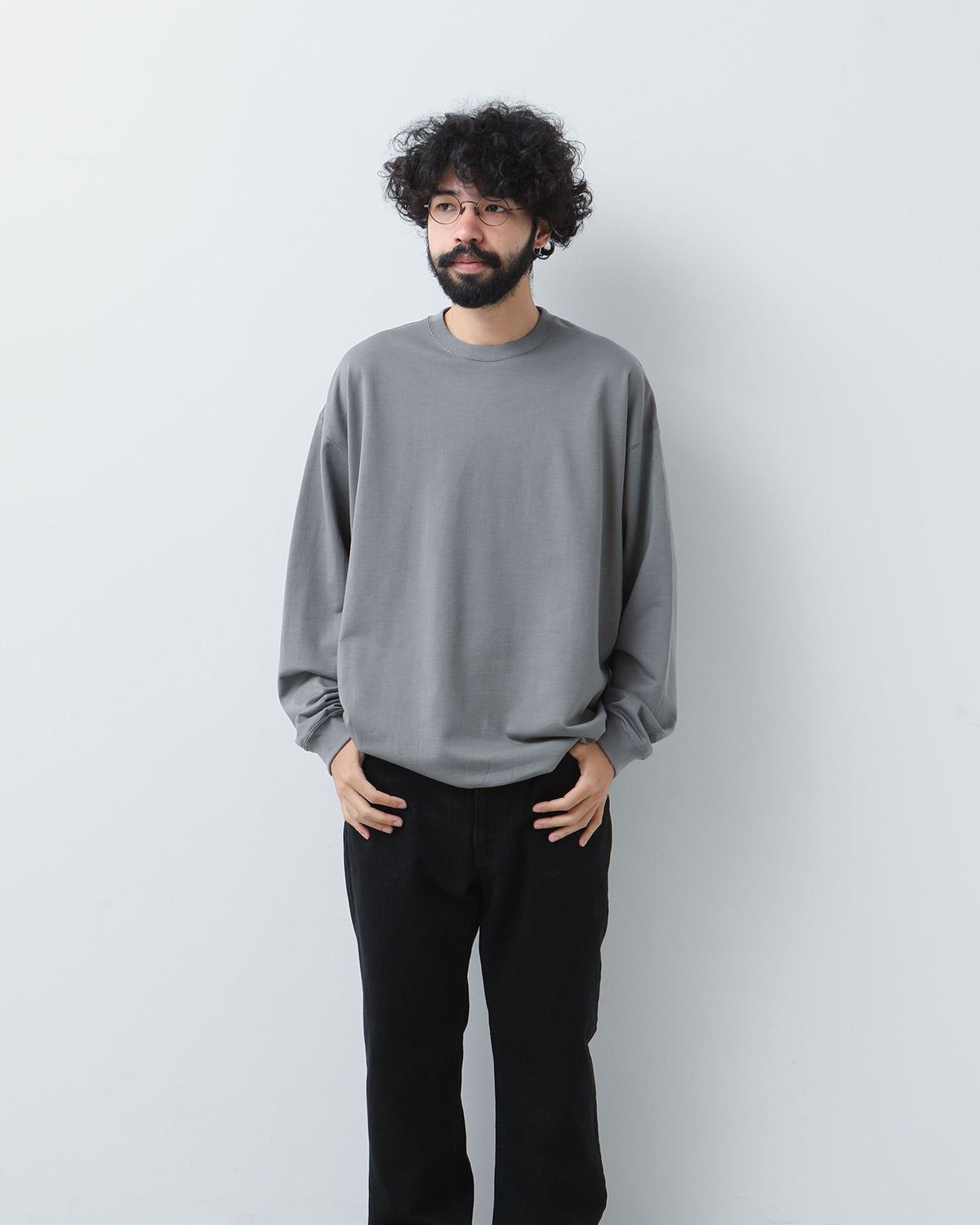 COTTON LIGHT TERRY CREW NECK