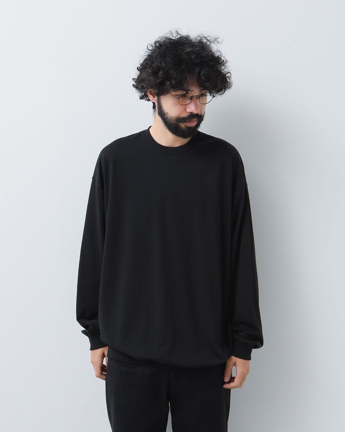 COTTON LIGHT TERRY CREW NECK