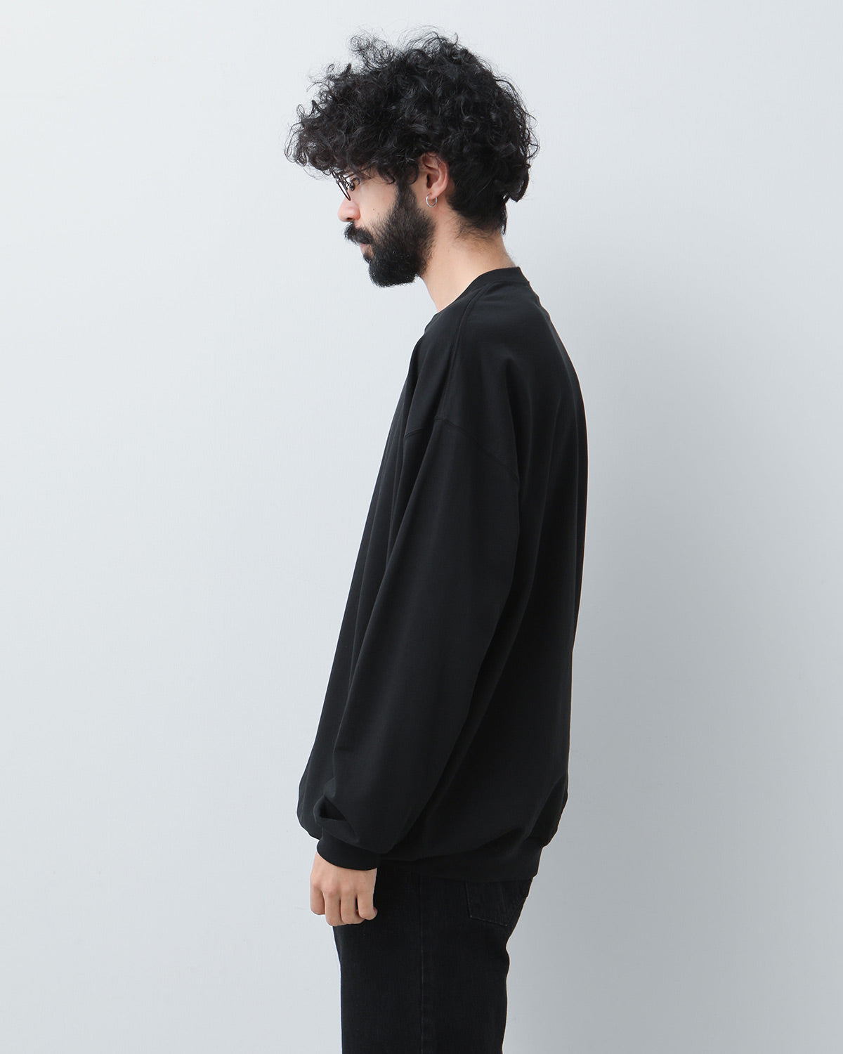 COTTON LIGHT TERRY CREW NECK