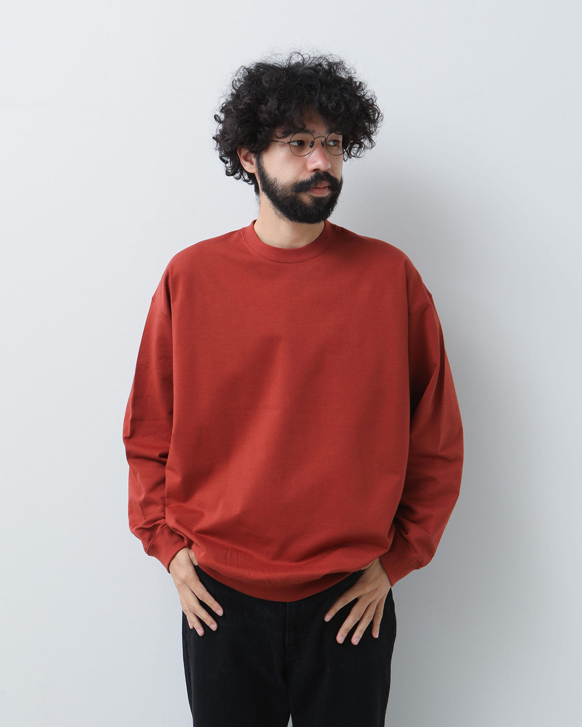 COTTON LIGHT TERRY CREW NECK