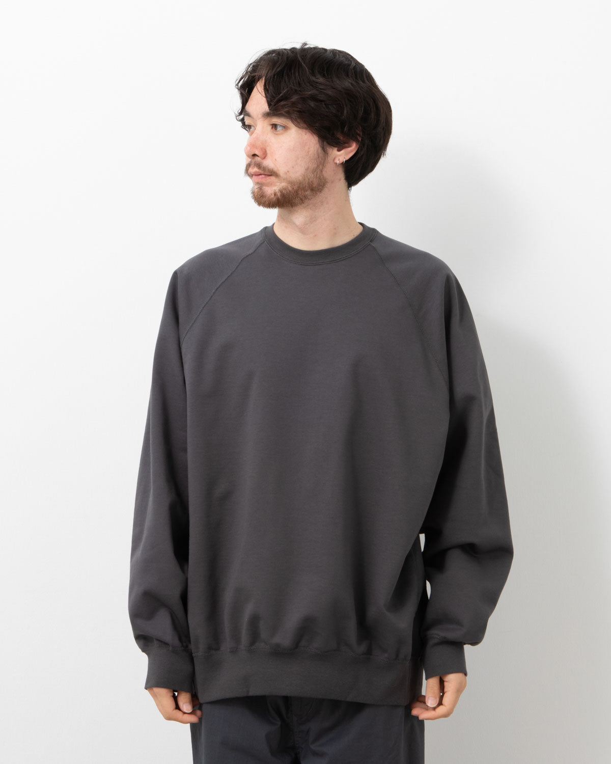 HARD TERRY CREW NECK SWEAT
