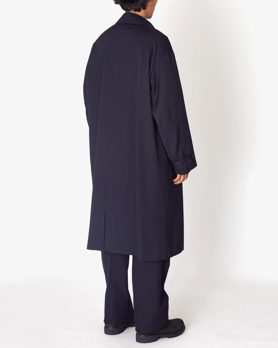 SCALE OFF WOOL BALMACAAN COAT