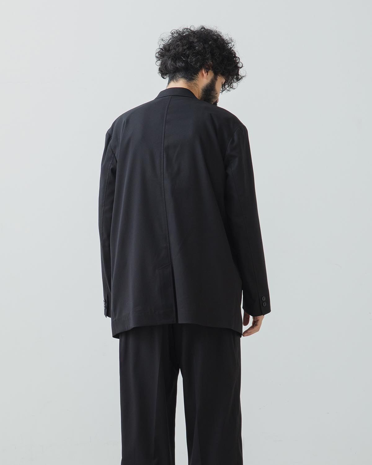 WOOLY COTTON TWILL SINGLE JACKET