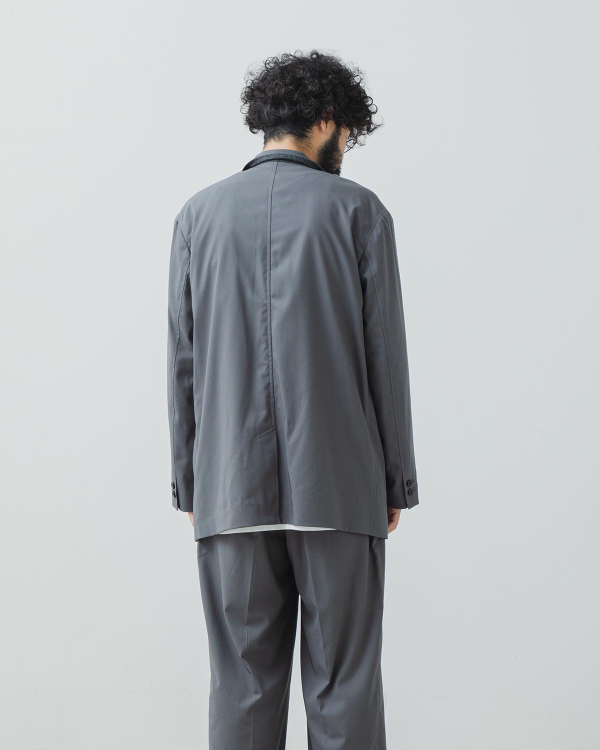 WOOLY COTTON TWILL SINGLE JACKET