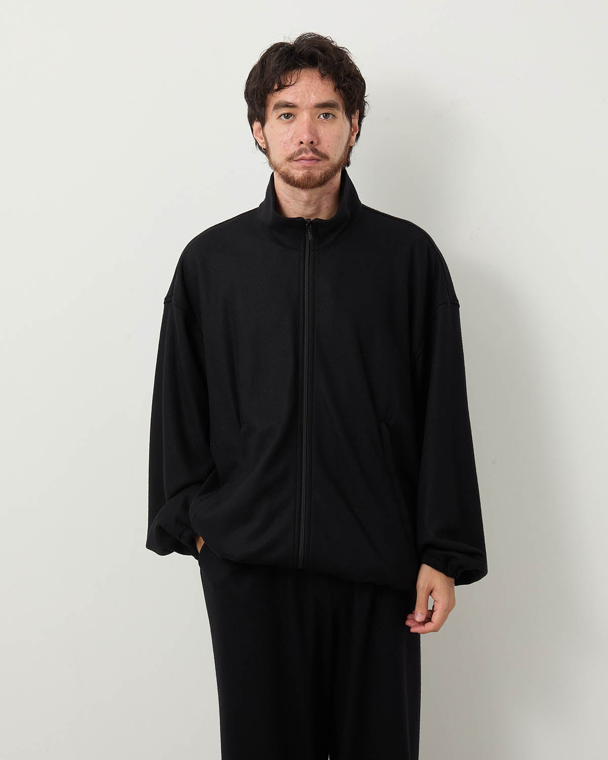 WOOL SMOOTH FLANNEL TRACK BLOUSON