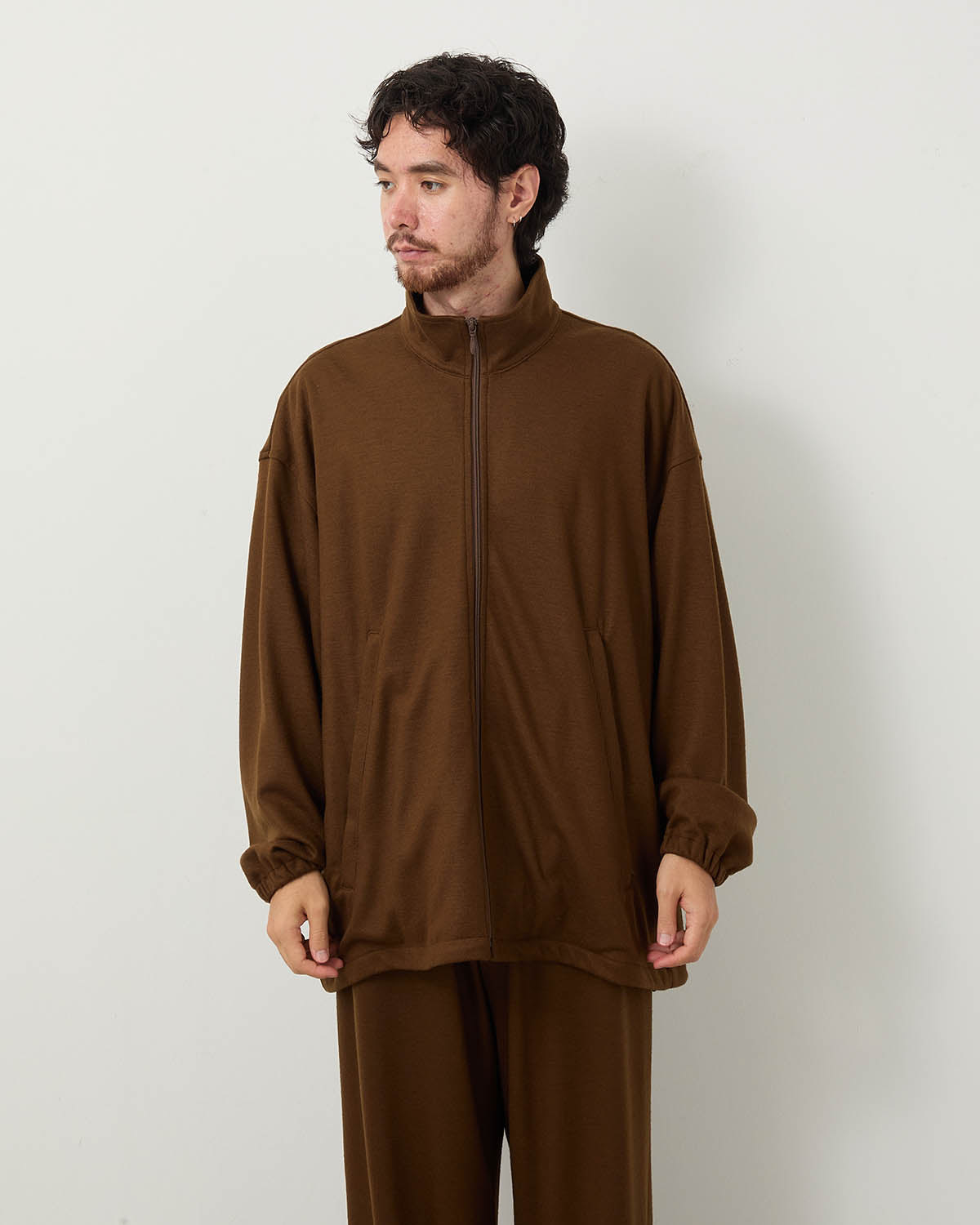 WOOL SMOOTH FLANNEL TRACK BLOUSON