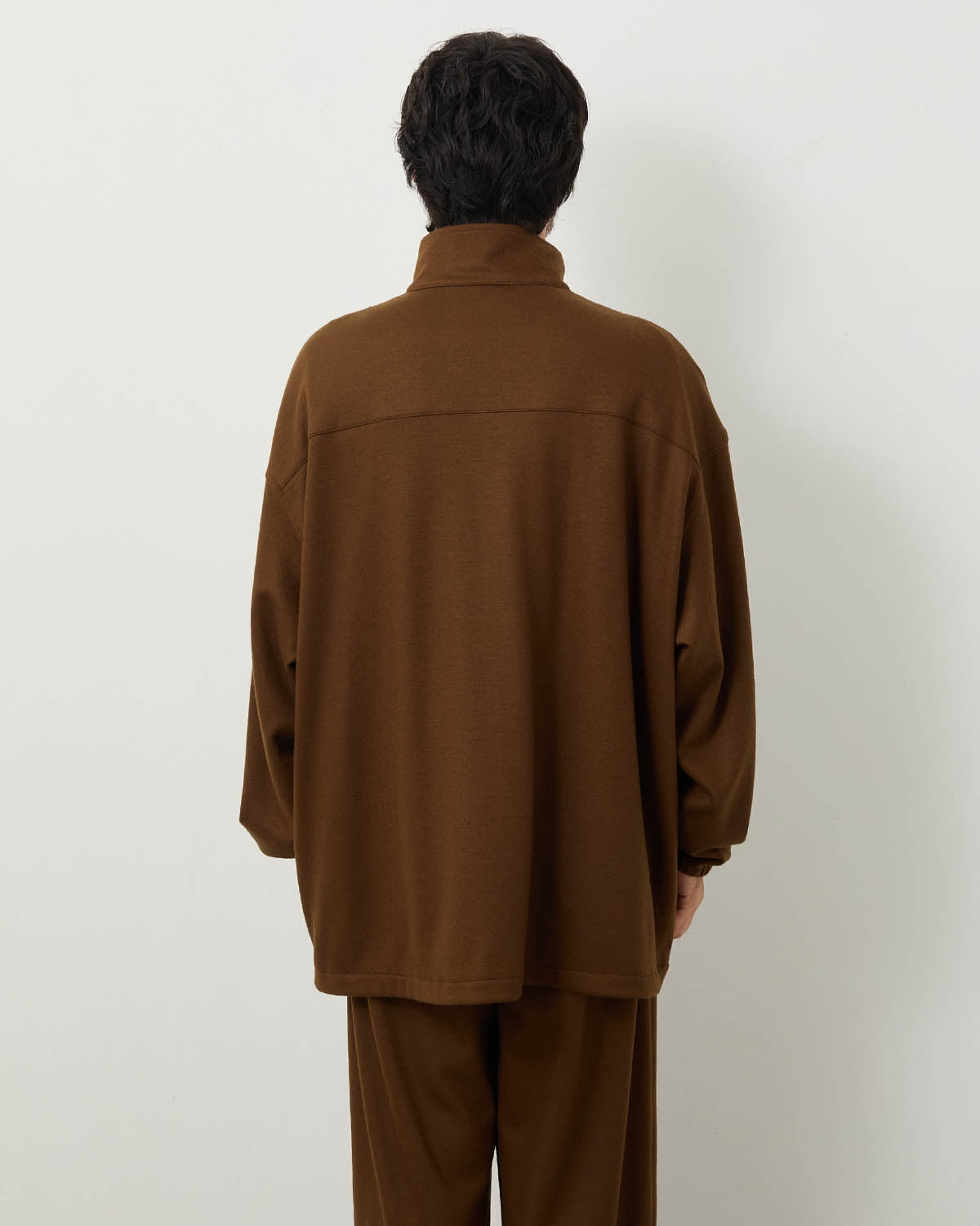 WOOL SMOOTH FLANNEL TRACK BLOUSON