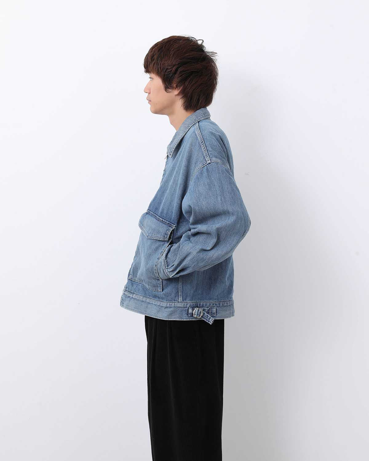 SELVAGE DENIM ZIP JACKET