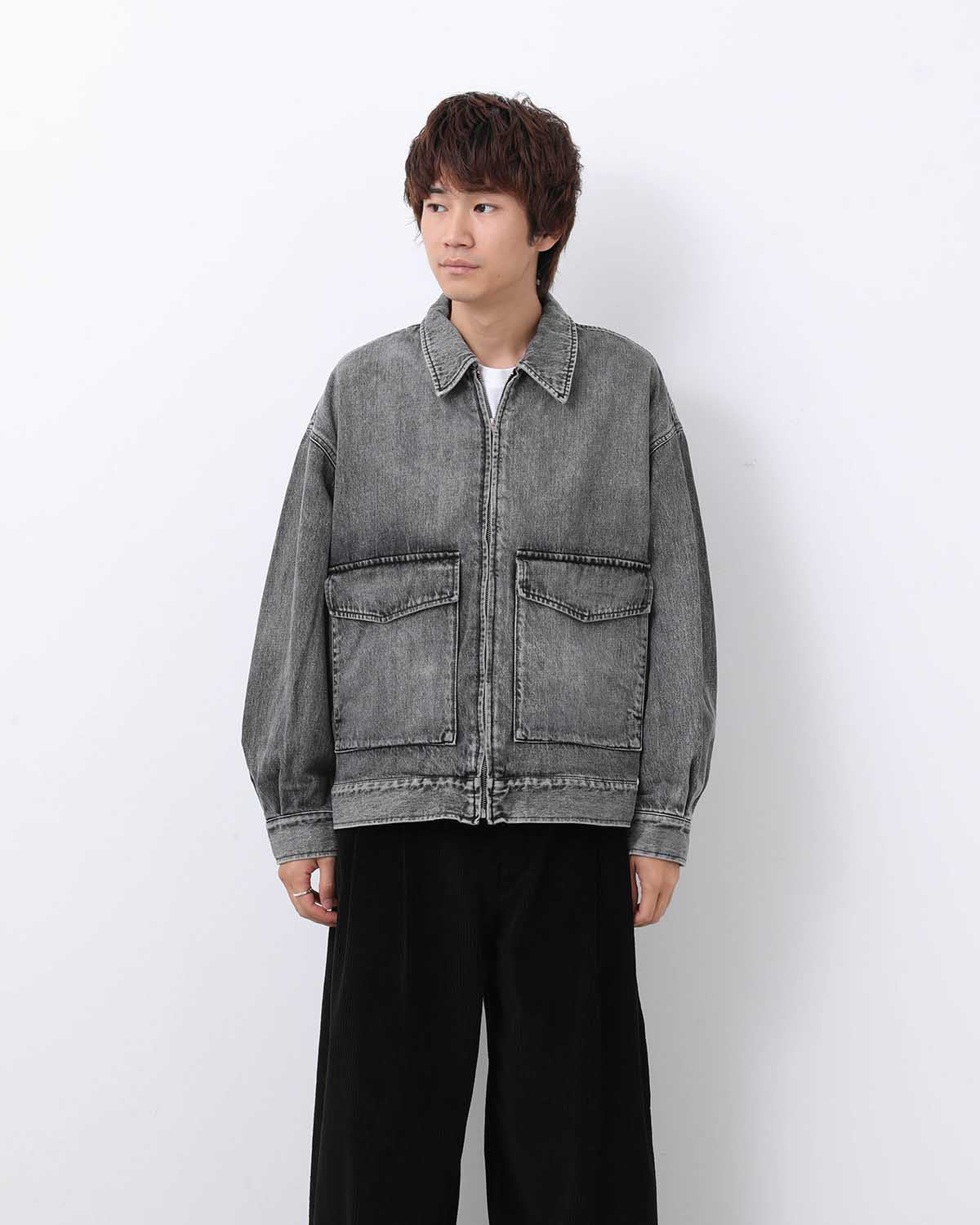 SELVAGE DENIM ZIP JACKET