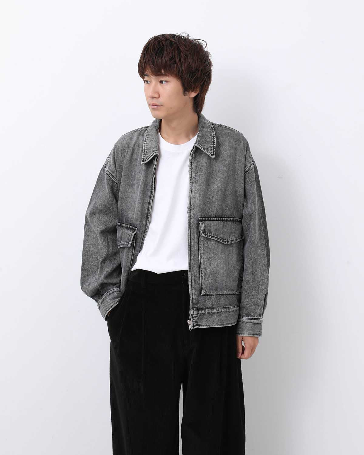 SELVAGE DENIM ZIP JACKET