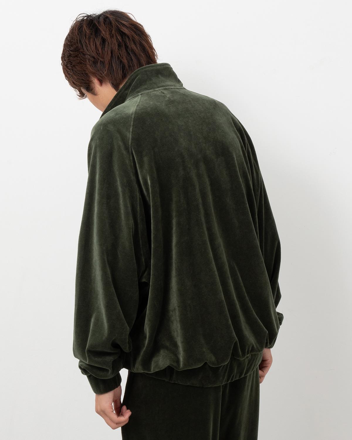 COMPACT VELOUR TRACK JACKET