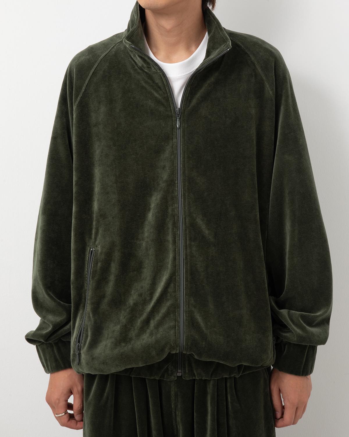 COMPACT VELOUR TRACK JACKET