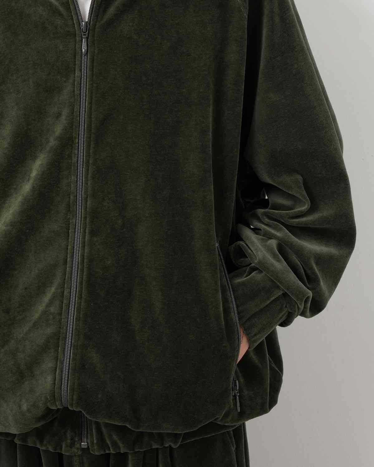 COMPACT VELOUR TRACK JACKET