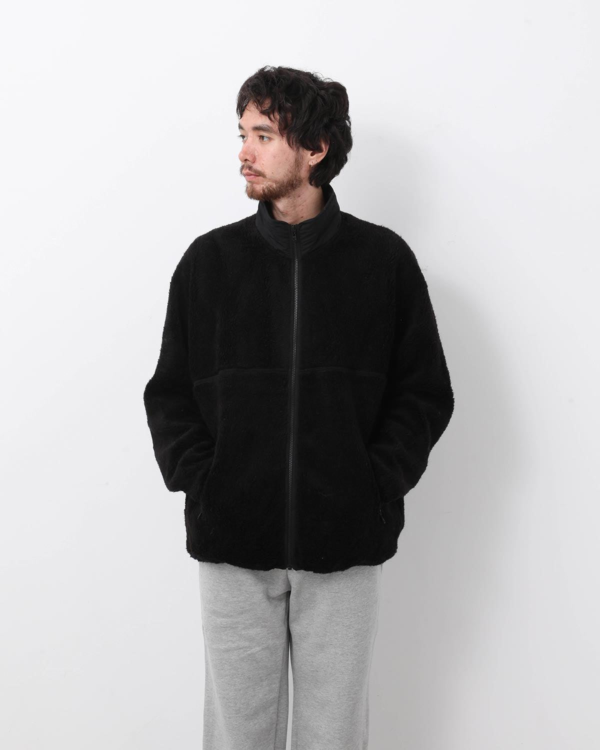 WOOL BOA ZIP-UP BLOUSON