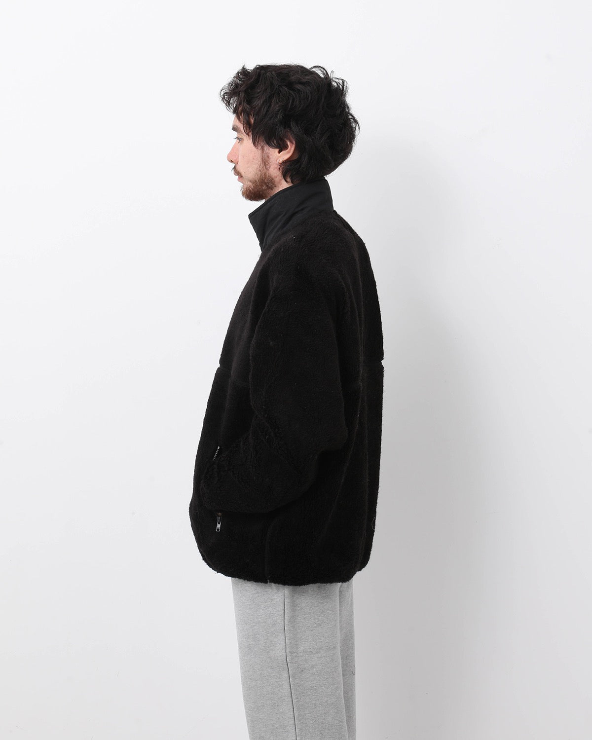 WOOL BOA ZIP-UP BLOUSON