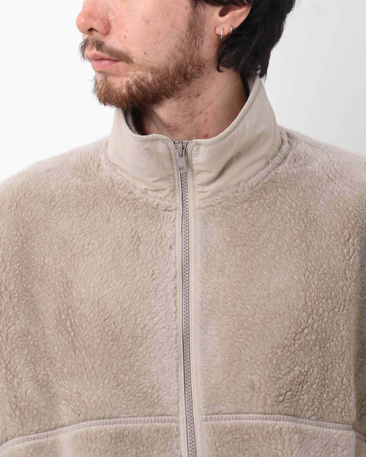 WOOL BOA ZIP-UP BLOUSON