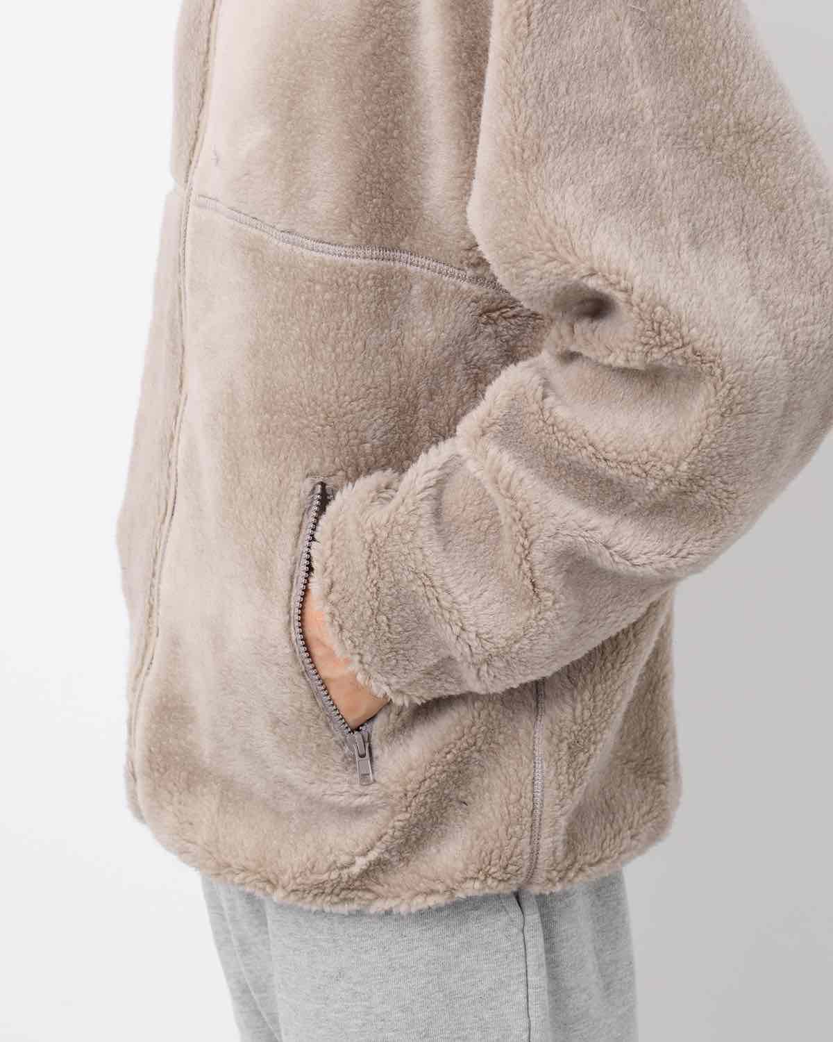 WOOL BOA ZIP-UP BLOUSON