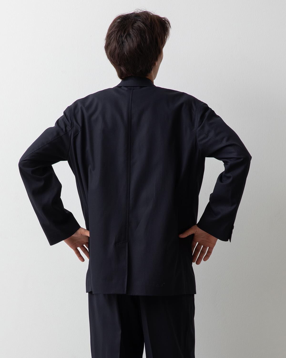WOOLY COTTON TWILL SINGLE JACKET