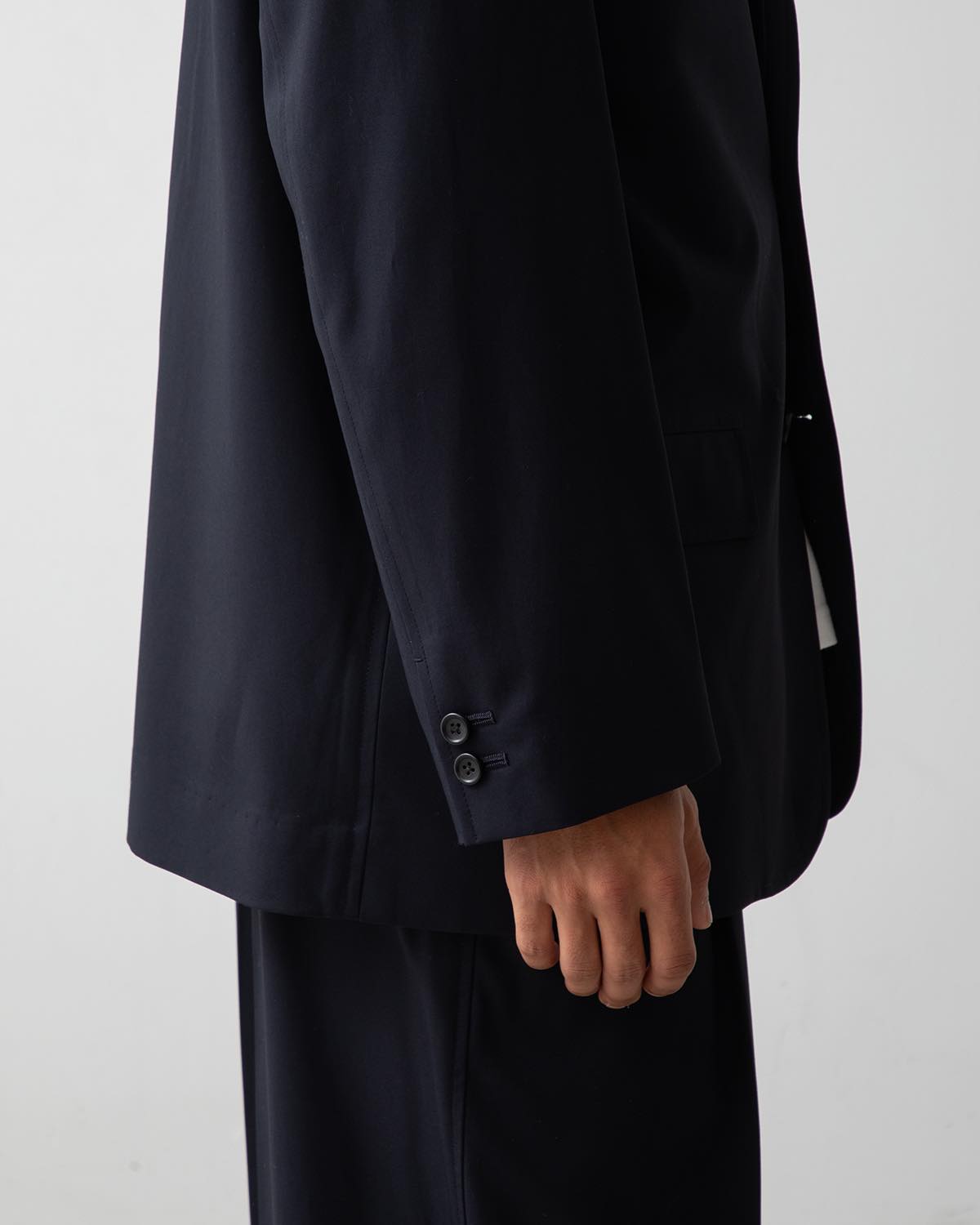 WOOLY COTTON TWILL SINGLE JACKET