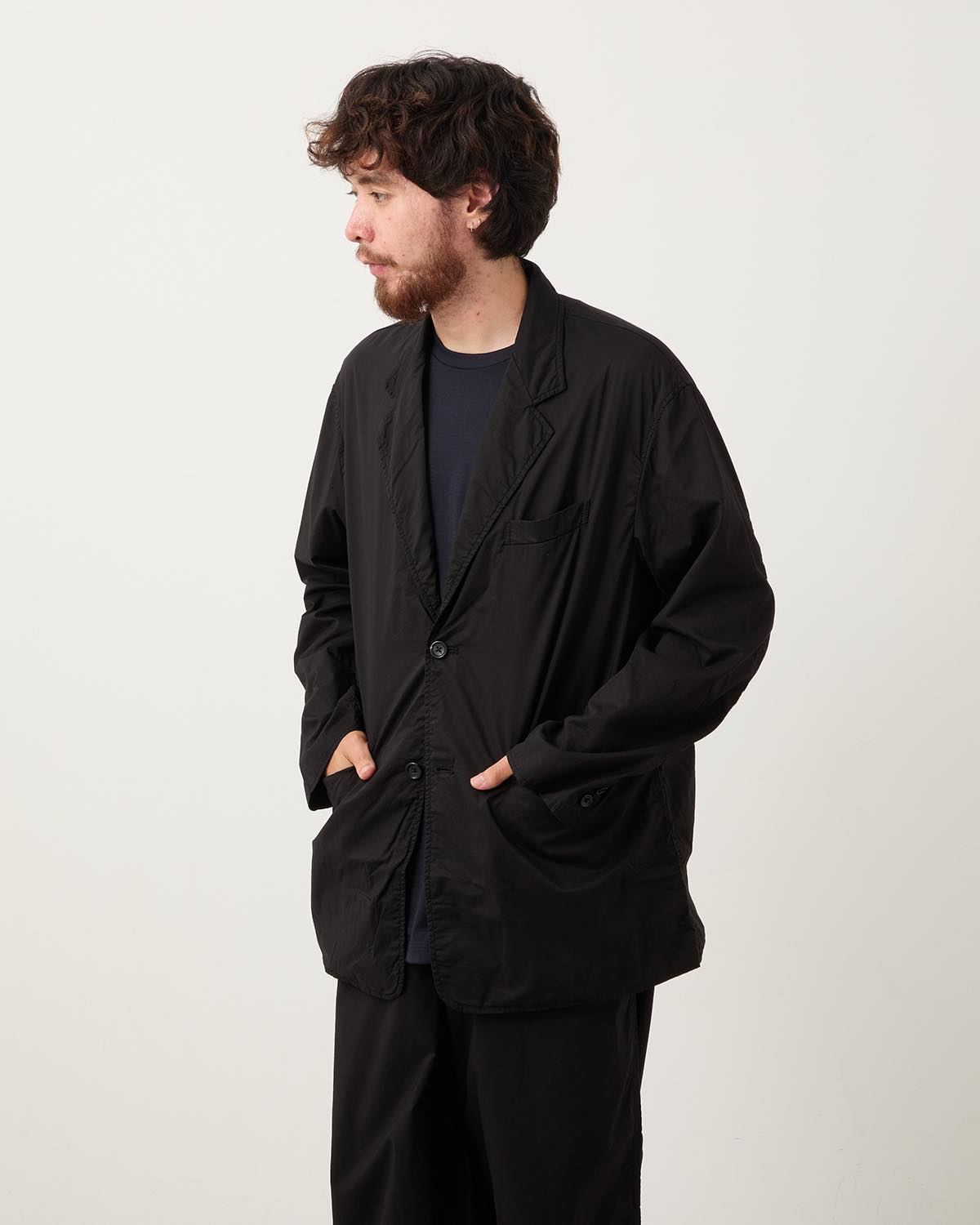 GARMENT DYED TYPEWRITER OVERSIZED JACKET