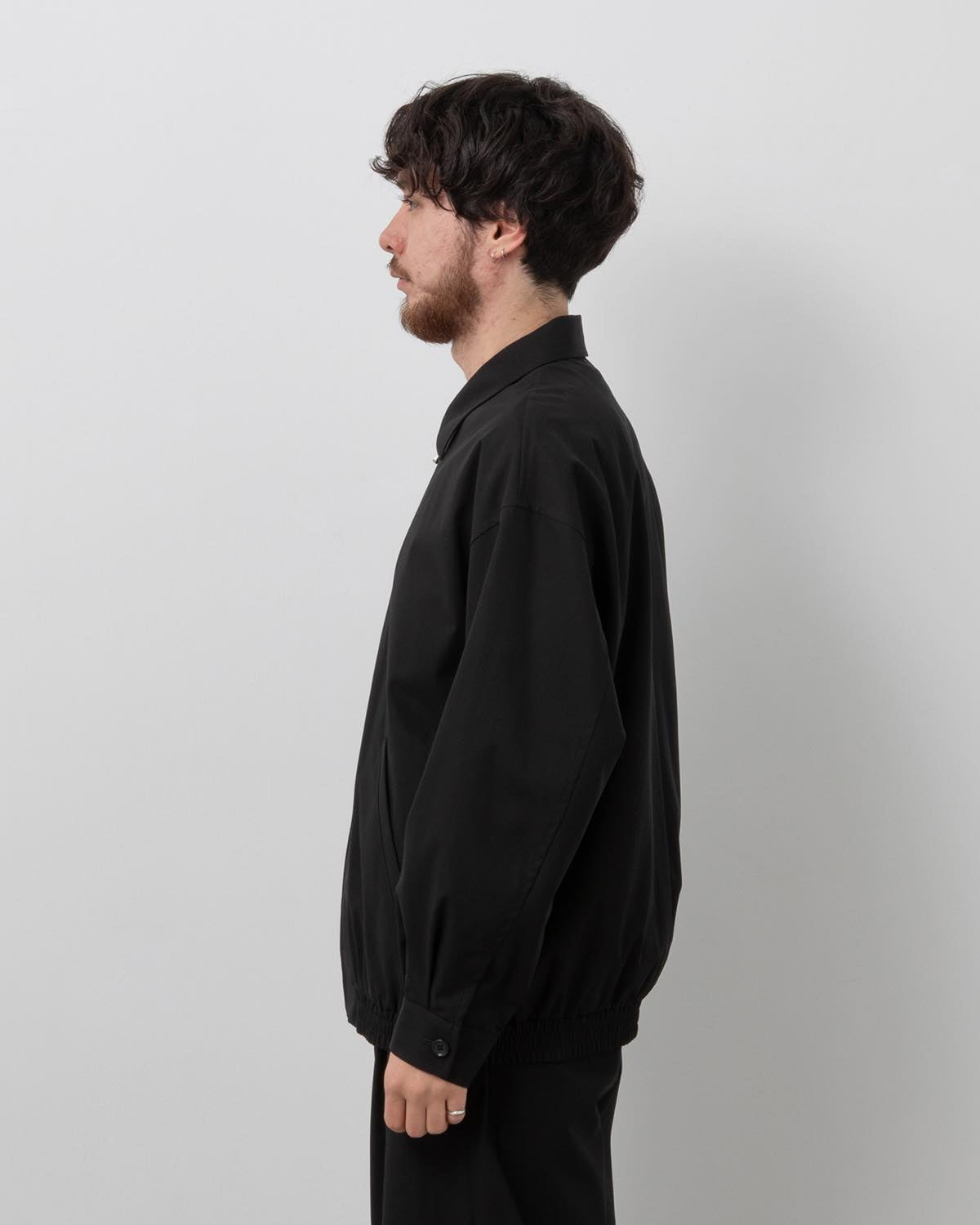 BRUSHED COTTON GABARDINE SWING TOP JACKET