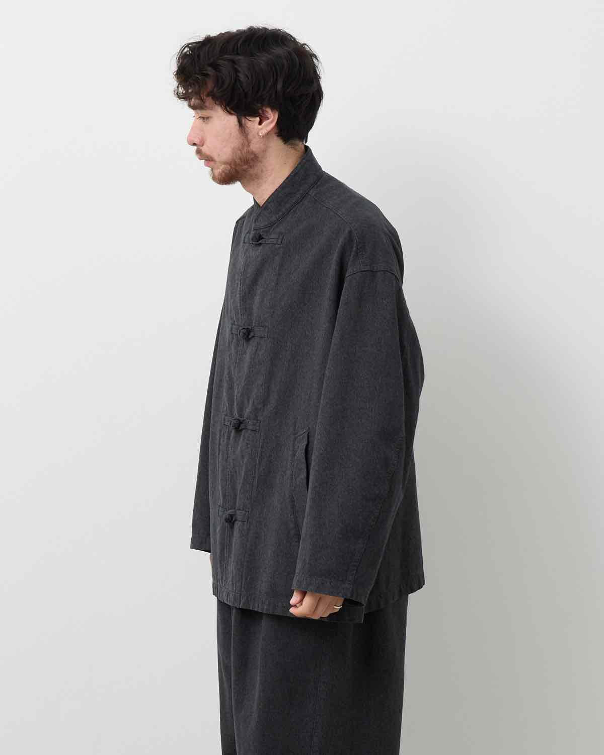 SULFUR DYED GABARDINE KUNG-FU JACKET