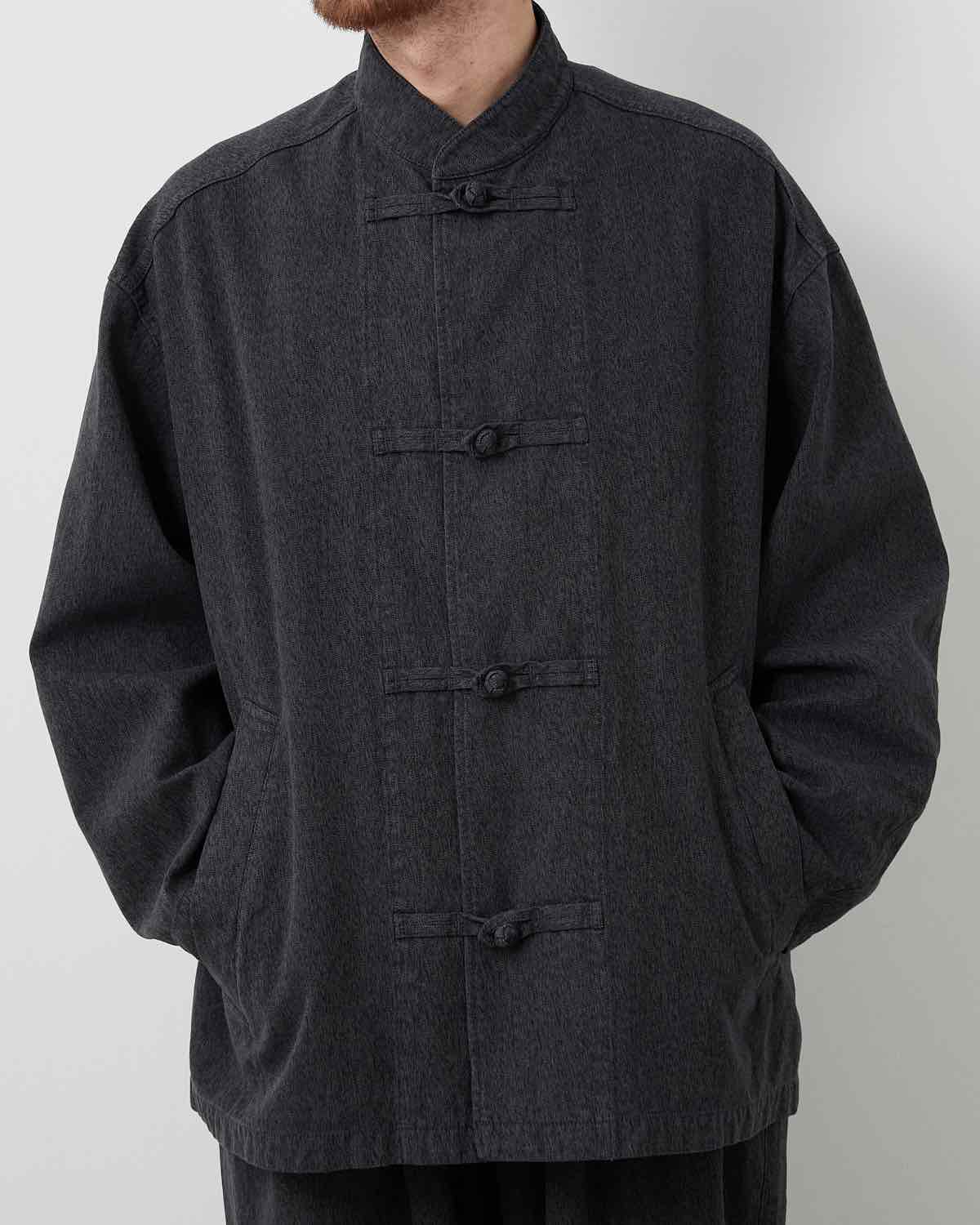 SULFUR DYED GABARDINE KUNG-FU JACKET