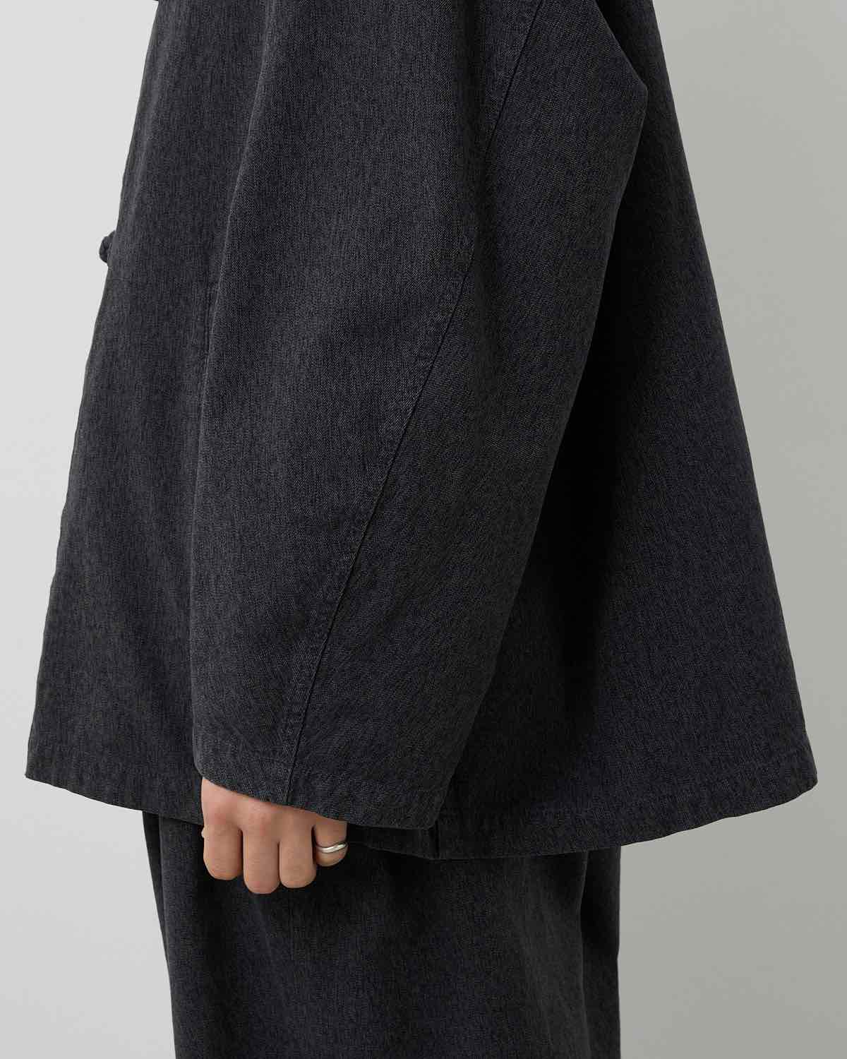 SULFUR DYED GABARDINE KUNG-FU JACKET