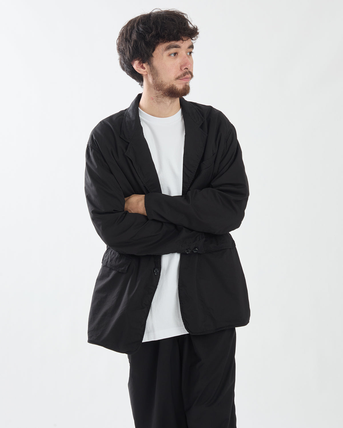 GARMENT DYED TYPEWRITER OVERSIZED JACKET