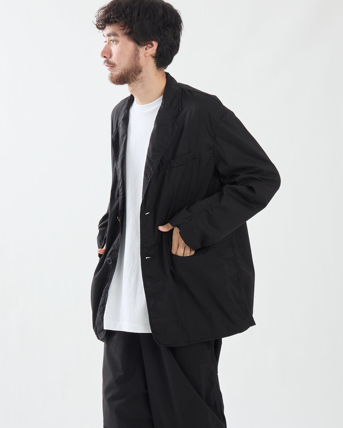 GARMENT DYED TYPEWRITER OVERSIZED JACKET