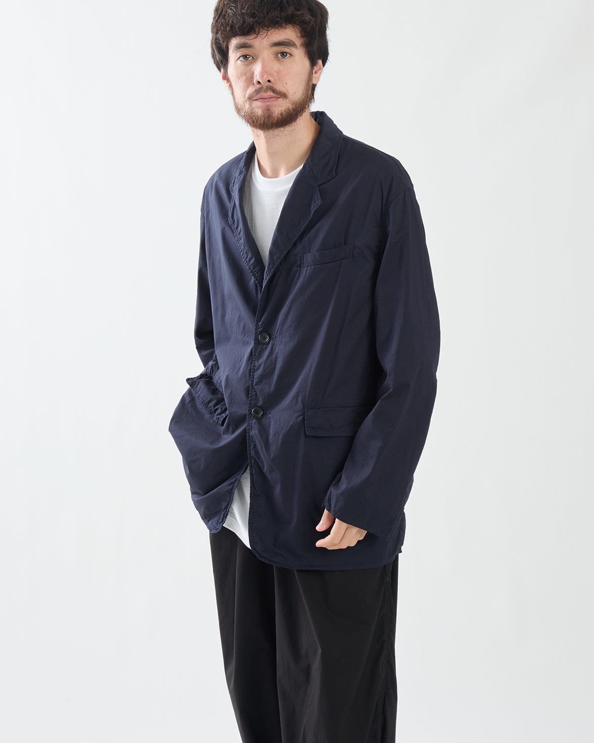 GARMENT DYED TYPEWRITER OVERSIZED JACKET