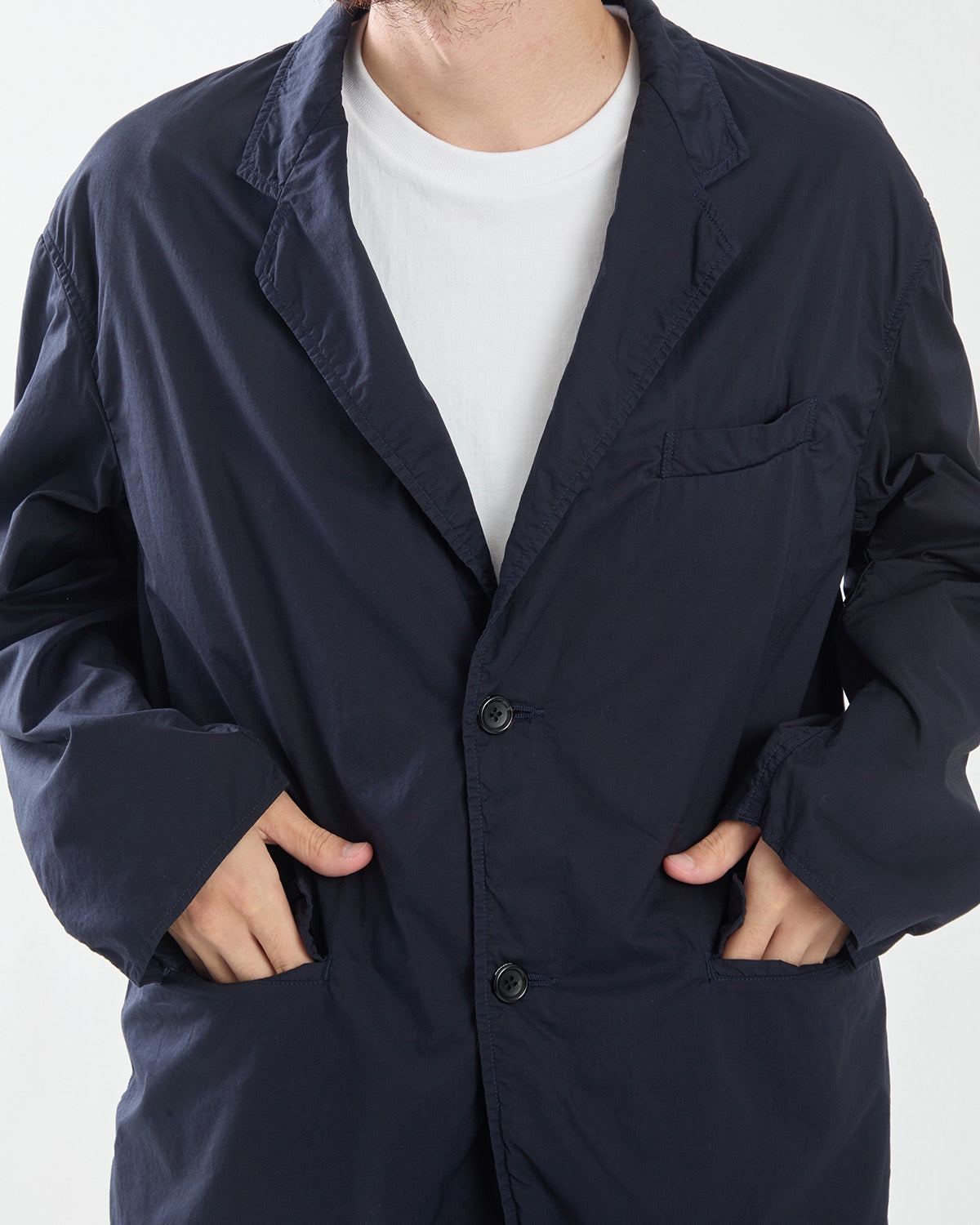 GARMENT DYED TYPEWRITER OVERSIZED JACKET