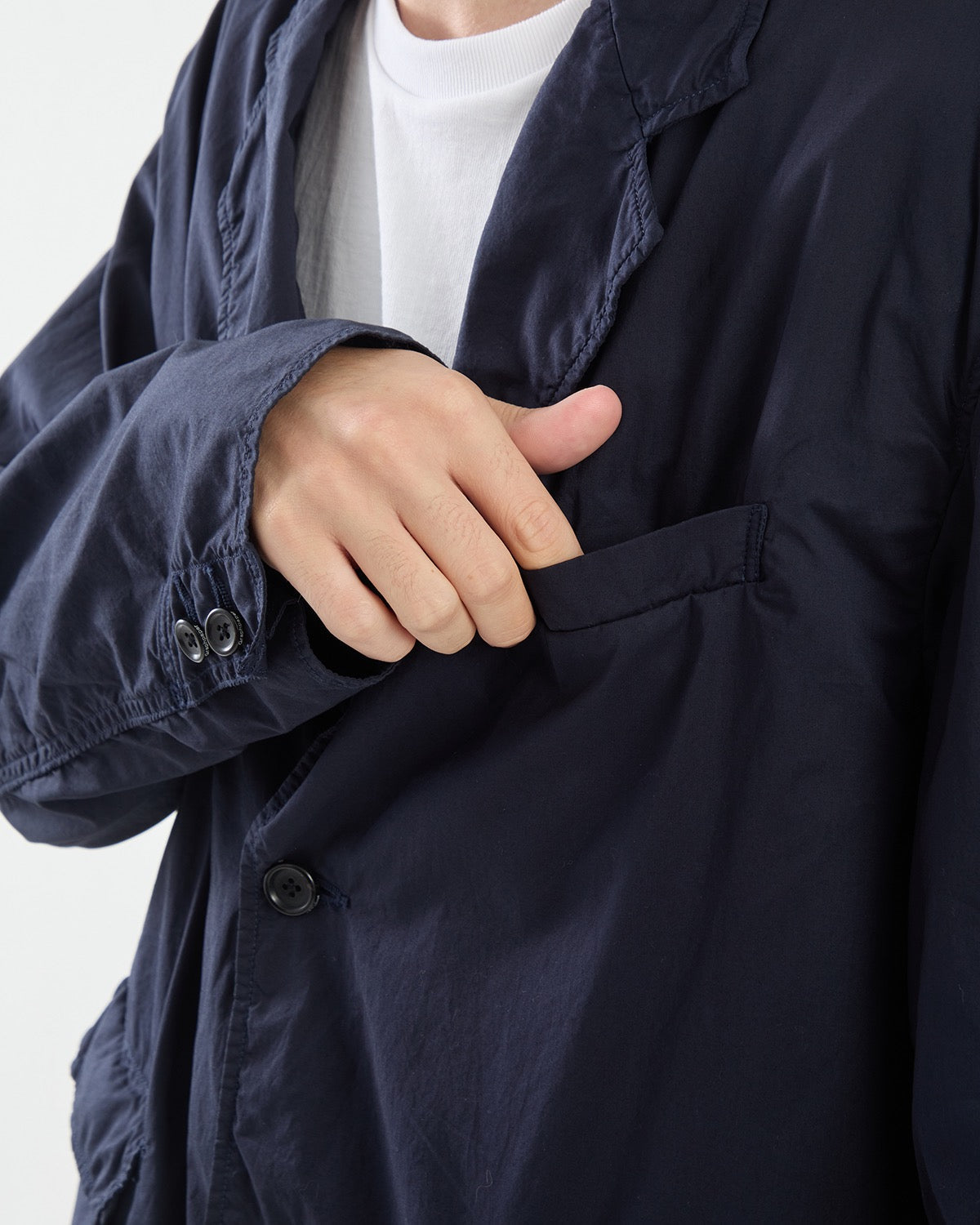 GARMENT DYED TYPEWRITER OVERSIZED JACKET