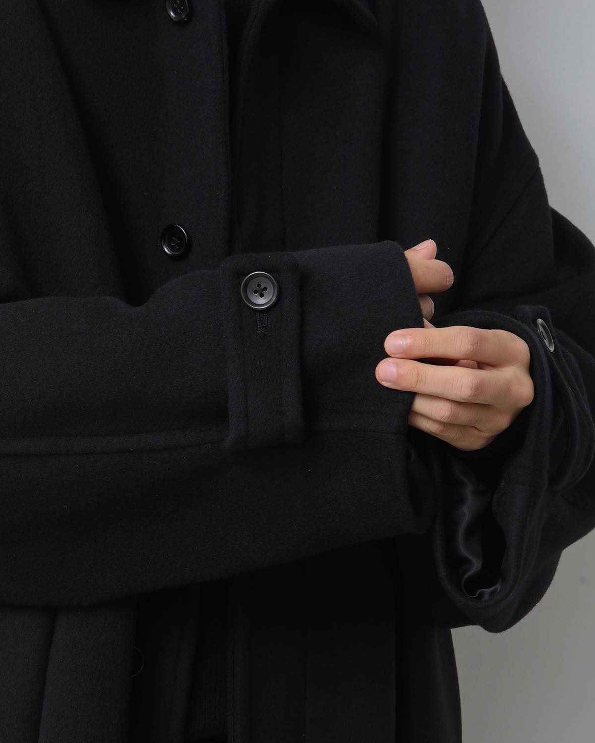 LIGHT MELTON OVERSIZED COAT