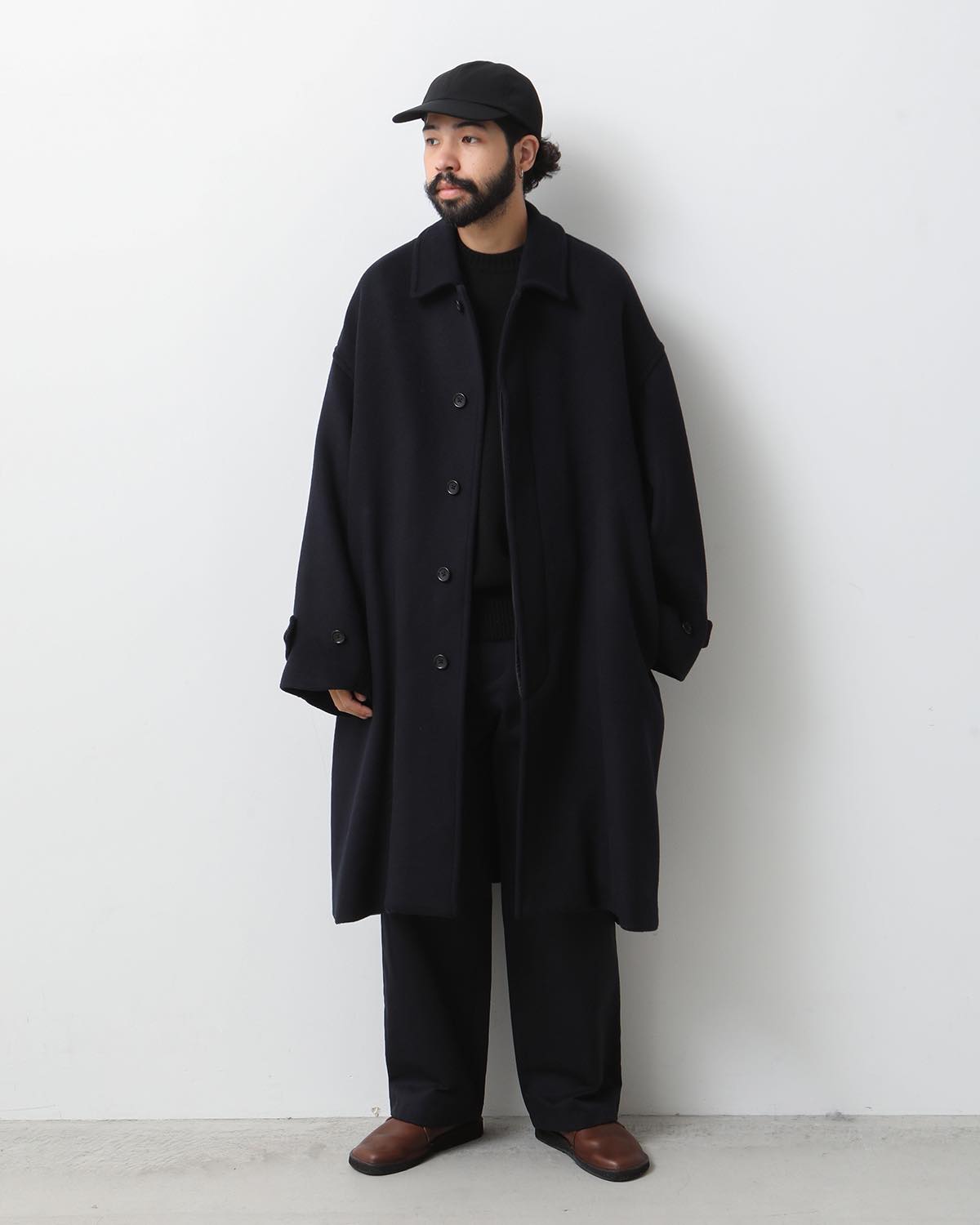 LIGHT MELTON OVERSIZED COAT