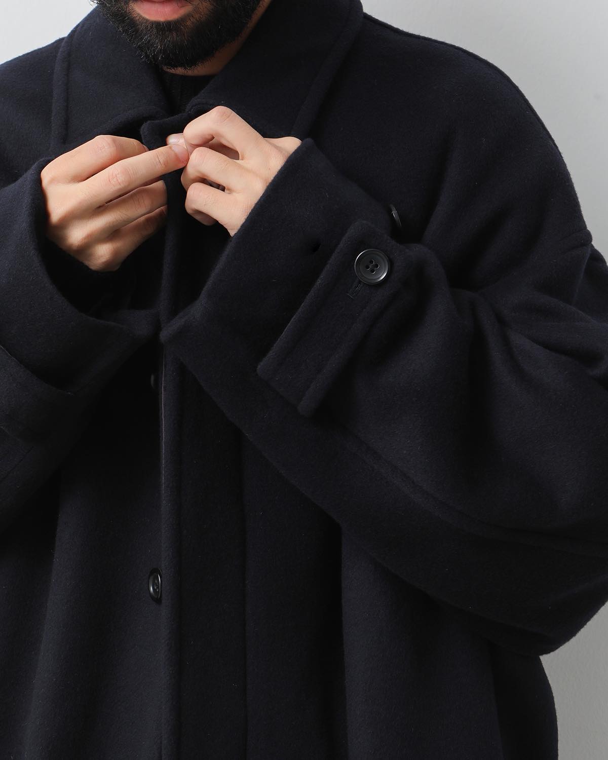 LIGHT MELTON OVERSIZED COAT