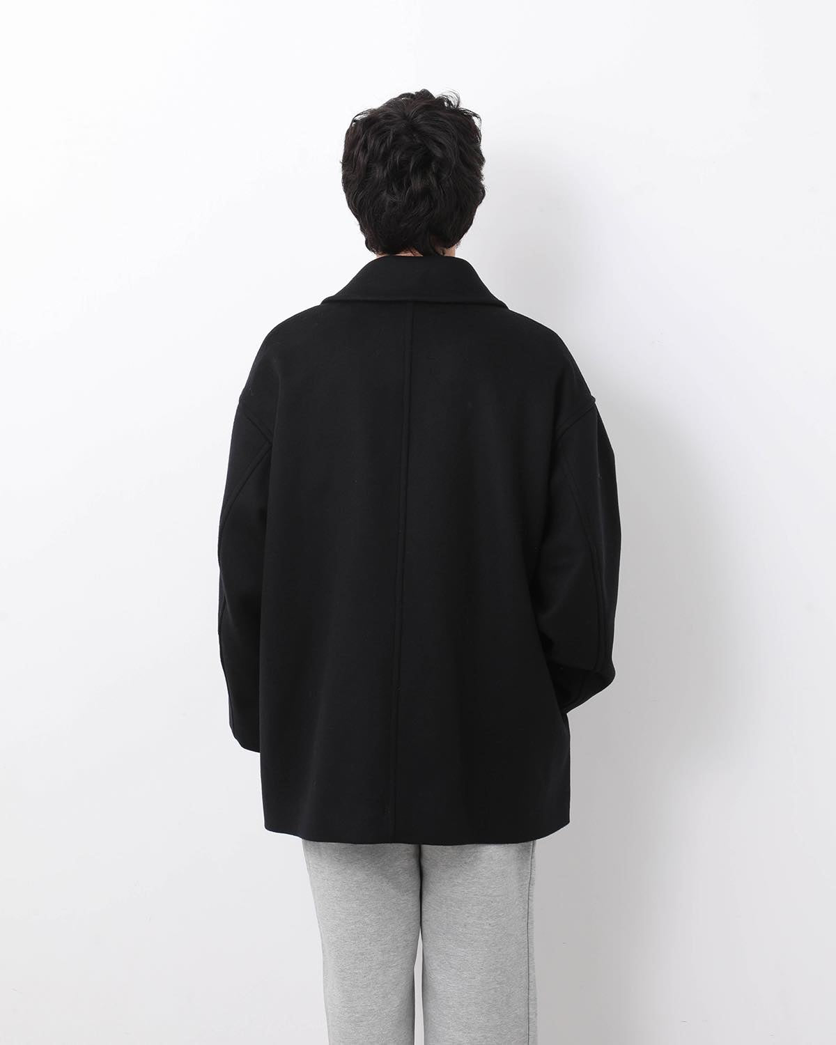 LIGHT MELTON SHAWL COLLAR COAT