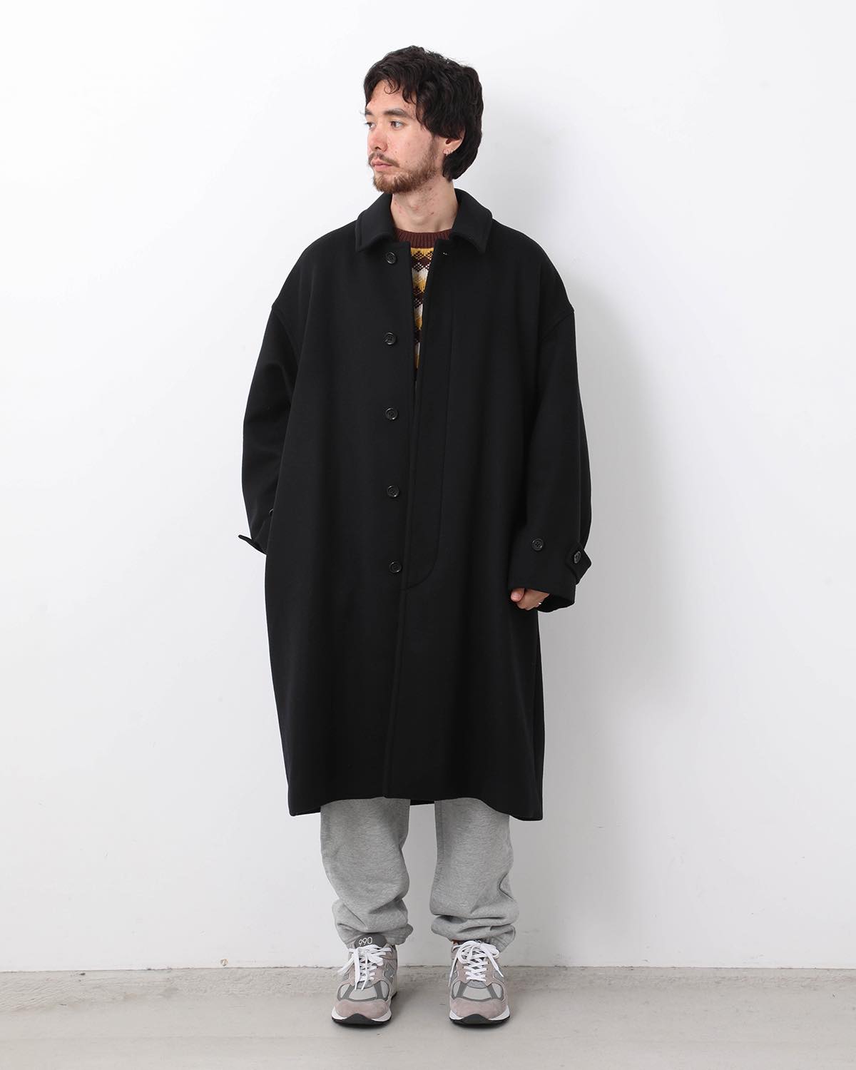 LIGHT MELTON OVERSIZED COAT