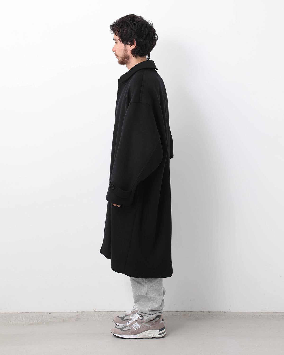 LIGHT MELTON OVERSIZED COAT