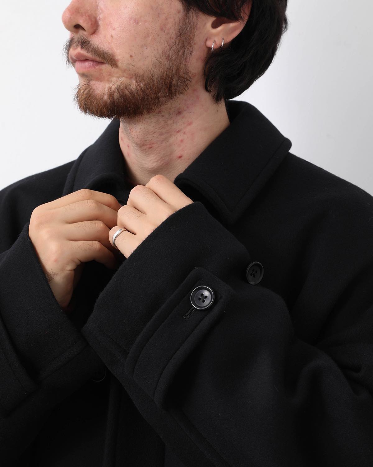 LIGHT MELTON OVERSIZED COAT