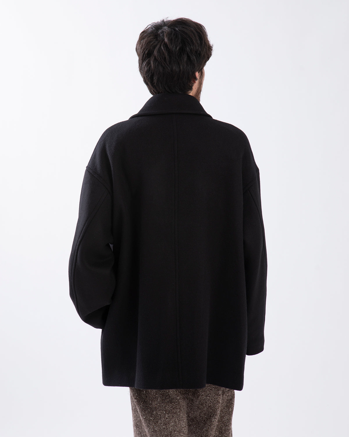 LIGHT MELTON SHAWL COLLAR COAT
