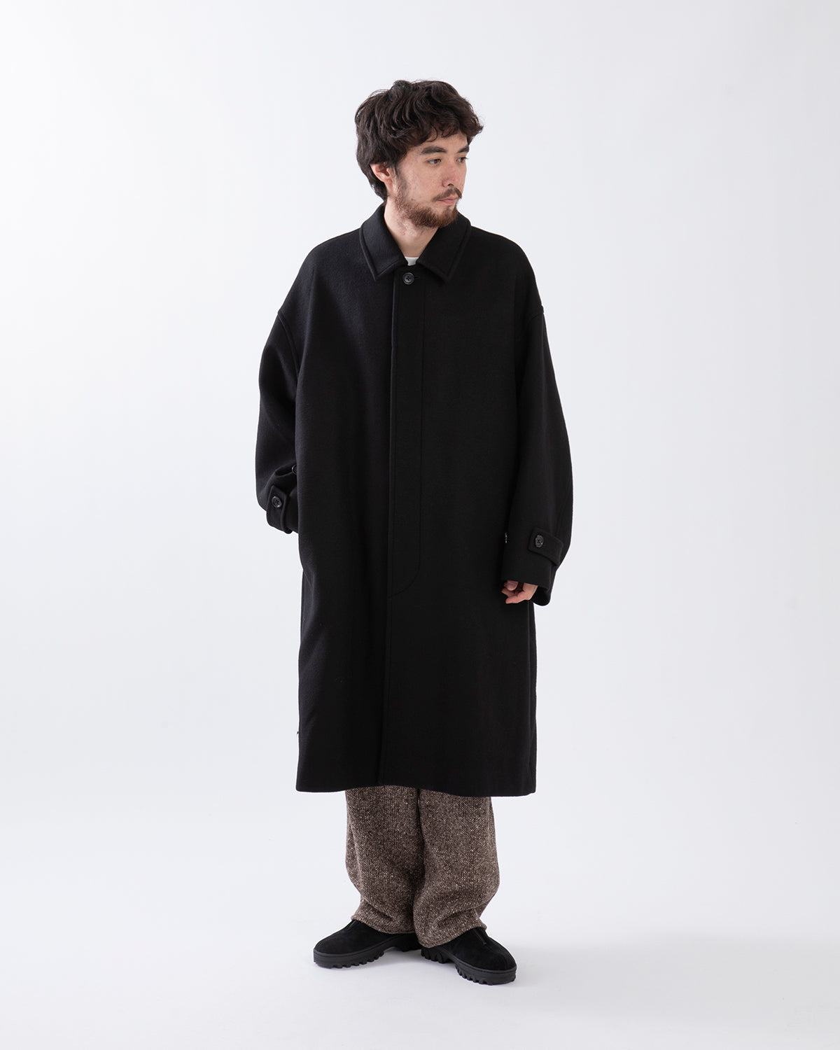 LIGHT MELTON OVERSIZED COAT