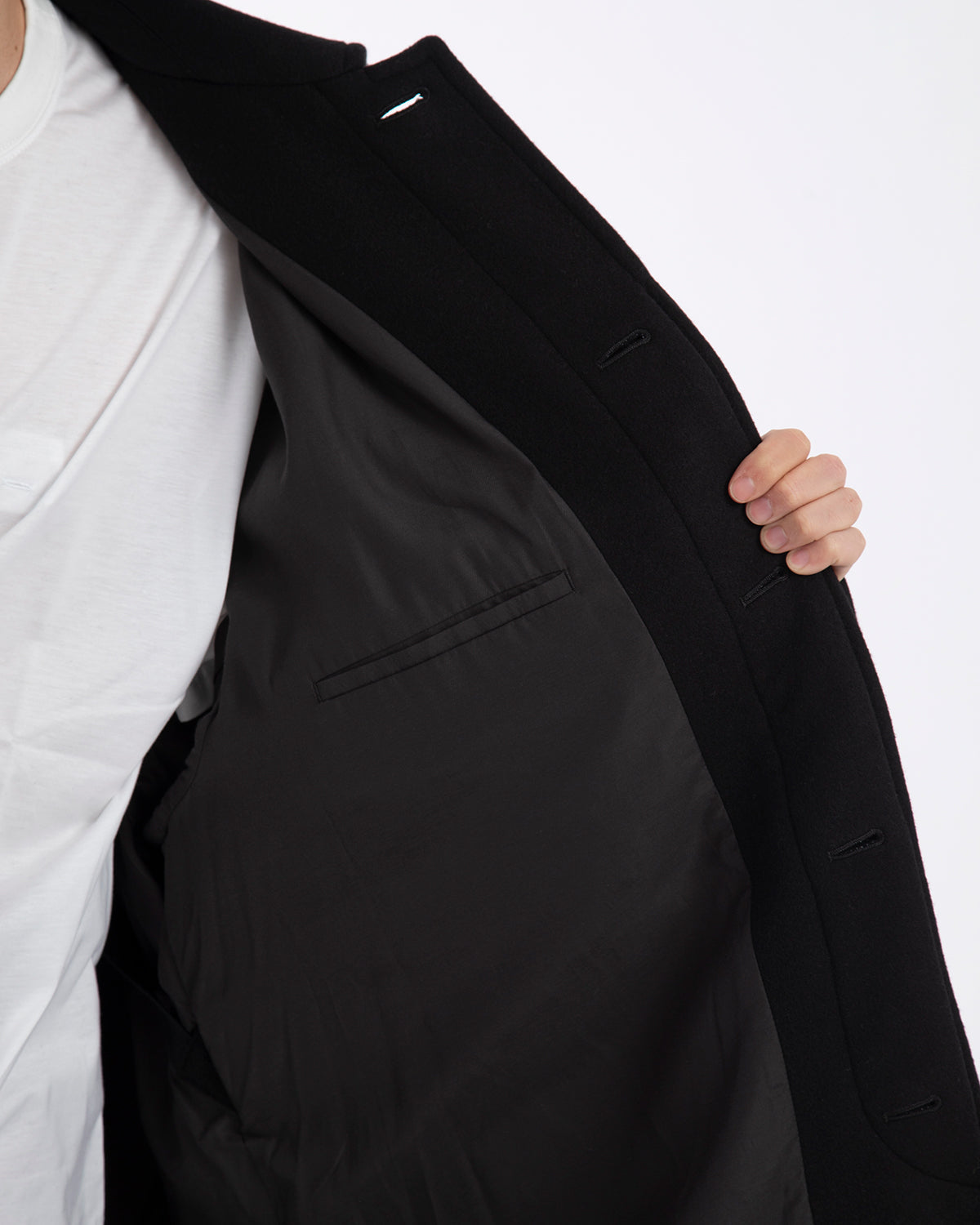 LIGHT MELTON OVERSIZED COAT