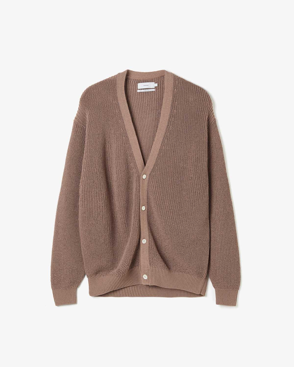 COILED WOOL NYLON CARDIGAN