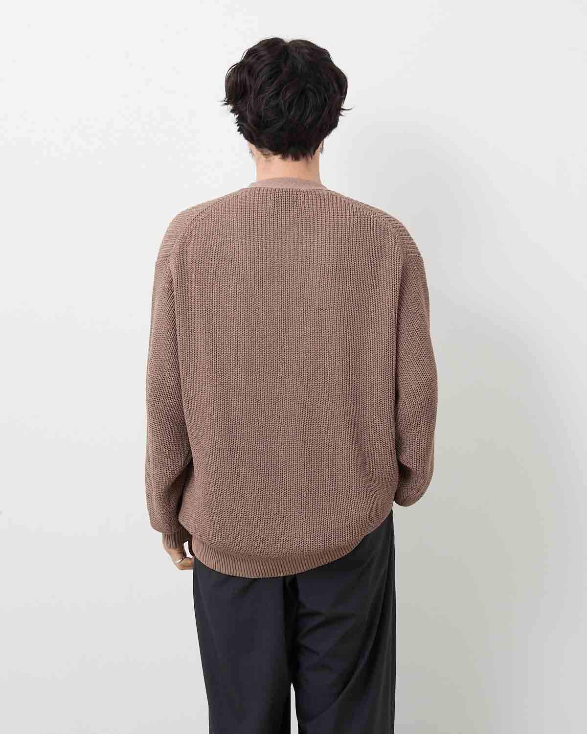 COILED WOOL NYLON CARDIGAN