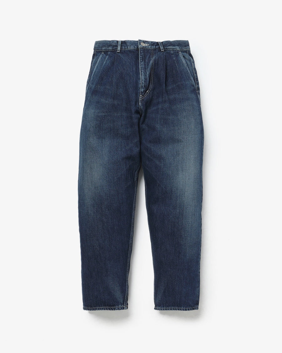 SELVAGE DENIM TWO TUCK TAPERED PANTS