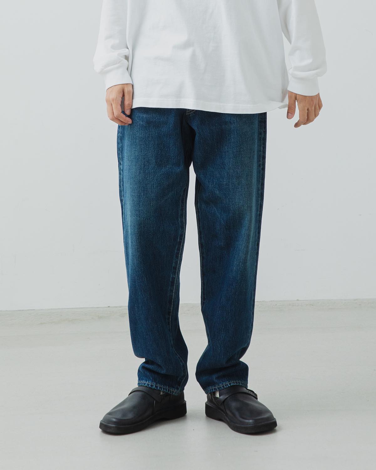 SELVAGE DENIM FIVE POCKET TAPERED PANTS