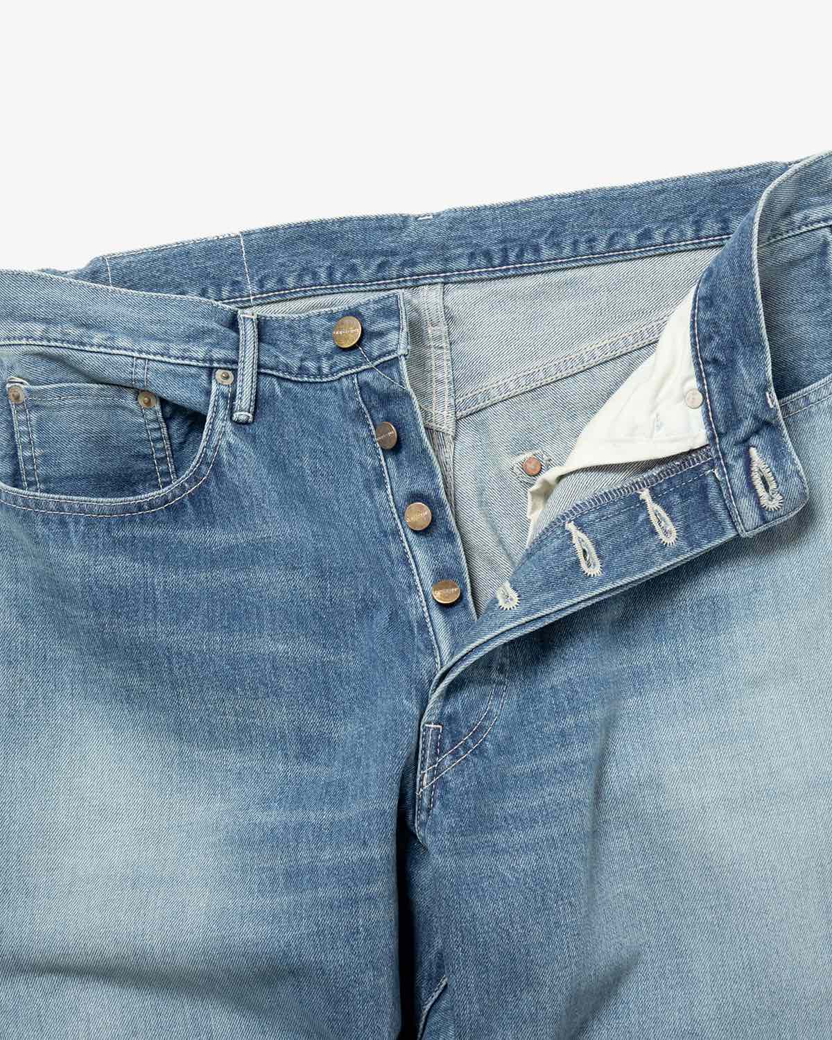 SELVAGE DENIM FIVE POCKET TAPERED PANTS