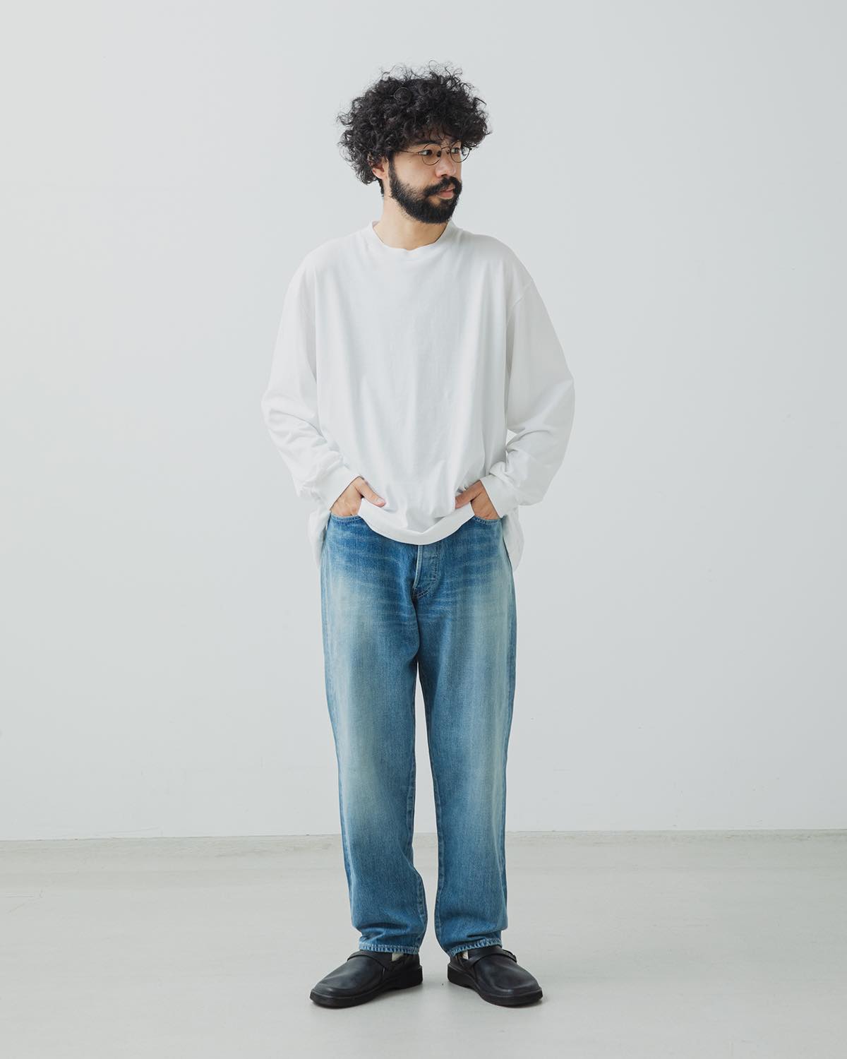 SELVAGE DENIM FIVE POCKET TAPERED PANTS