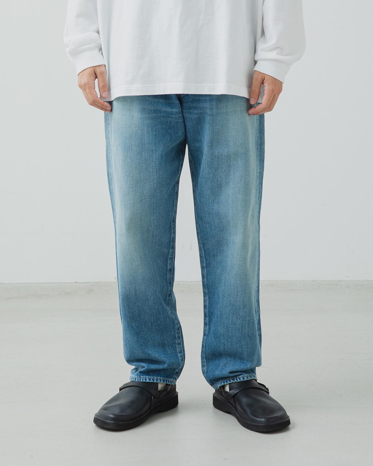 SELVAGE DENIM FIVE POCKET TAPERED PANTS